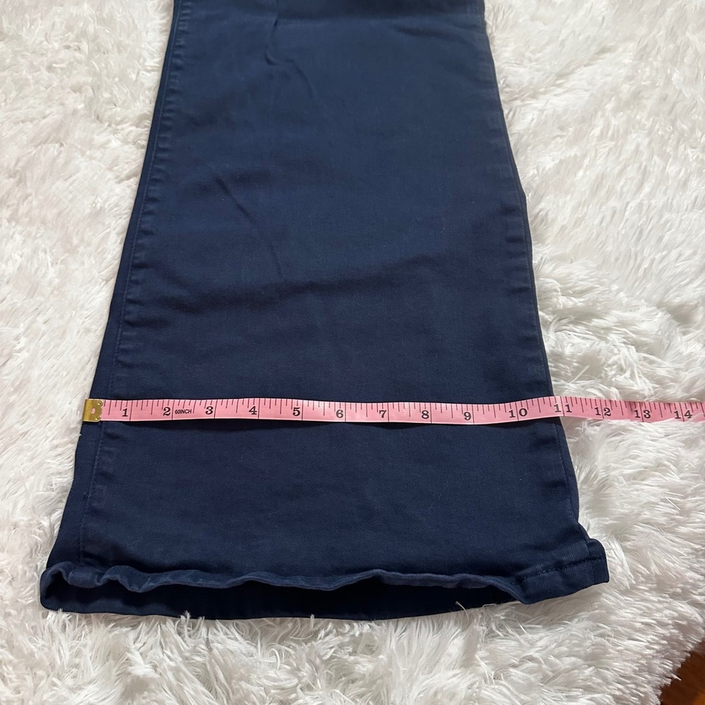 Mica Los Angeles Wide Leg Pants Navy Blue High Rise Trouser Women's 11/30 Work - Picture 9 of 9